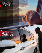 IAQWE 20% VLT Ceramic Car Window Tint Film 20 in x 15 ft Roll, High Heat Rejection, UV Block & Privacy, Shatterproof & Scratch Resistant - Black