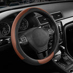 Road Comforts Steering Wheel Cover, Breathable Anti-Slip Leather Steering Wheel Cover, Universal Fit 14.5–15 Inch, Comfortabl