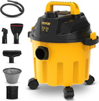 VEVOR 2.6 Gallon 2.5 Peak HP Wet and Dry Shop Vac， Portable Shop Vacuum and Blower 3-in-1 with Filter, Hose and Attachments f