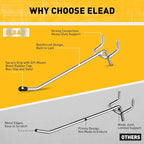 ELEAD 55-Piece 4 Inch Pegboard Hooks, Heavy Duty Peg Board Organizer Accessories, Peg Board Tool Hangers Fit for 1/4" and 1/8