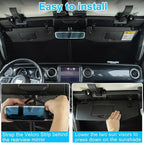 Premium Windshield Sun Shade for 2018-2026 Jeep Wrangler JL JLU & 2020-2026 Jeep Gladiator, Reflective 310T Material Front Window Sun Visor Blocks UV Rays Foldable Sunshade with Storage Pouch
