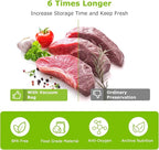 [2025 Upgraded] Bonsenkitchen 3 Rolls 11" x 16' + 3 Rolls 8" x 16' Vacuum Sealer Bags for Food with a Color Box, Easy to Stor