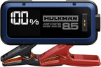 Hulkman Alpha85,Cobalt Blue,2000A 74Wh Smart Jump Starter, 12V Portable Car Battery Booster with 3.3" Display, USB-C Power Pack, 5-Mode Flashlight, Jumper Cables for up to 8.5L Gas/6.0L Diesel