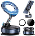 2026 new Upgraded Vacuum Magnetic Car Phone Holder 360° Reinforced Ultra Suction Cup Phone Mount for MagSafe Cell Phone Holders for Your Car/Phone Stand for iPhone, Samsung, All Smartphones