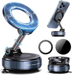 2026 new Upgraded Vacuum Magnetic Car Phone Holder 360° Reinforced Ultra Suction Cup Phone Mount for MagSafe Cell Phone Holders for Your Car/Phone Stand for iPhone, Samsung, All Smartphones