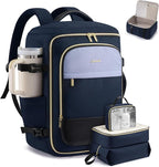 LOVEVOOK 40L Travel Backpack Carry on Flight Approved, Personal Item Bag with 3 Packing Cubes, Travel Backpack for Women Fits
