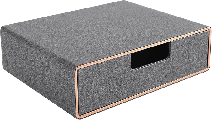 Stackable Organizer Drawer PU Leather Classic Handmade,Organize Home Office Desk Accessories and Sort Letter-Size Paper/a4 Do