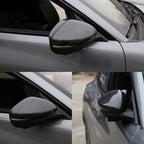 ROCCS Compatible with 2021-2023 Mustang Mach-E Side Mirror Cover Caps Auto Car Mirror Cover Rearview Mirror Guard Covers Replacement Door Side Exterior Decoration Trims Accessories(Bright Carbon)