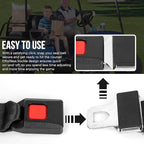 Universal Golf Cart Seat Belt Adjustable, 2 Pack Golf Cart Seat Lap Strap Belts Kit Universal Golf Cart Belt Kit Front Rear for Yamaha UTV EZGO, Club Car, Go Kart Not Include Bolts