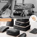 Packing Cubes for Travel -10 Set Luggage Organizer Bags for Family, Mesh Breathable Packing Cubes for Suitcases Durable Trave