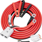 1 Gauge 30 FT Heavy Duty Jumper Cables for Car Battery, 900Amp Quick Connect Booster Cables for Jump Starting Dead or Weak Batteries, Suitable for 8L Gas & 6L Diesel, Carrying Bag Included