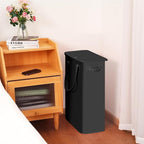 efluky Slim Laundry Basket with Lid, Narrow Laundry Hamper with Handles, Collapsible Dirty Clothes Hamper, Tall Laundry Bin f