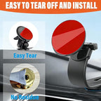 Adhesive Sticky Pads for Dash Cam, Square Heat Resistant Double-Sided Sticker Replacement for Suction Cup Car Mounts, Ensures Secure Hold for GPS, Includes 4 Adhesion Promoter (4Pcs Square)