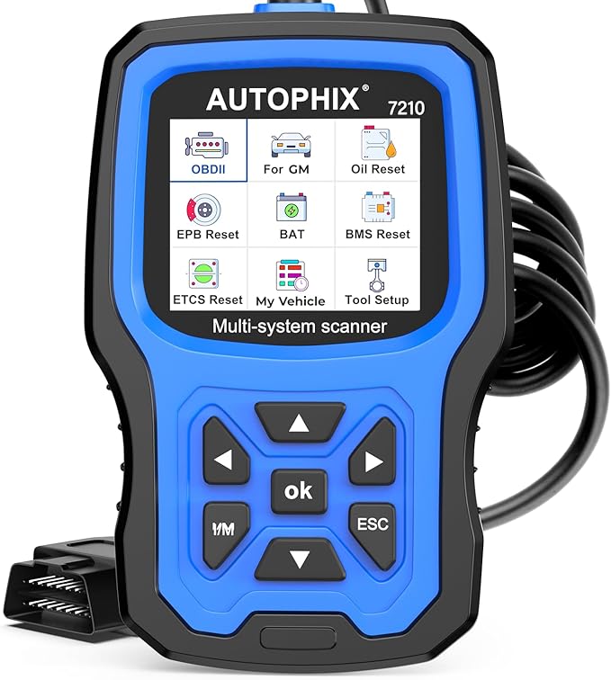 AUTOPHIX 7210P+ Fit for GM Chevy OBD2 Scanner, Full System Diagnostic Tool with All Reset Services for GM/Chevy/Buick/Cadillac,