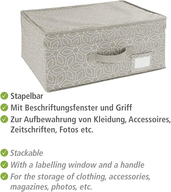WENKO Balance Wardrobe with Wheels – Mobile Wardrobe, Folding Cabinet, beige, Medium
