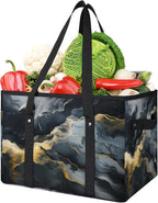 Reusable Grocery Bag Foldable Shopping Tote Bag with Handles Reusable Shopping Bags Large Kitchen Grocery Bags