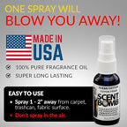 Scent Bomb Air Freshener Spray, Long-Lasting Odor Eliminator - Effective Deodorizer for Home & Car, Fresh Room Spray for Kitc