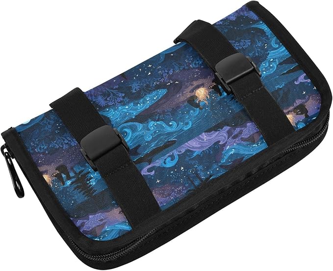 Car Tissue Holder Car Visor Organizer Tissue Box Holder for Car Sun Visor Organizer with Car Vehicle Accessories Essentials Interior for Women Men Blue Moon Campfire Pine Wave