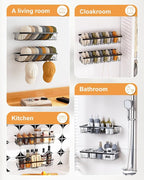 4 Pack Hat Rack for Wall Holds 112 Caps Hat Organizer for Wall Mounted Hat Holder on Wall Hat Organizer for Baseball Caps Hat