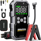 Jump Starter with Air Compressor, 6000A Jump Starter Battery Pack (All Gas/10L Diesel), 150PSI 12V Jump Box Car Battery