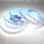 3528 SMD Cold White 6000K LED Strip Lights DC 12V Double Row 1200LEDs Flexible LED Strips Tape Light Ribbon Lamp 16.4Ft Non-Waterproof for Bedroom Home Lighting