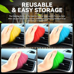 Auto Dynasty Car Cleaning Gel 5 Pack, Car Detailing Kit Cleaner Slime Putty Jelly, Car Interior Air Vent Dust Cleaner for Cam