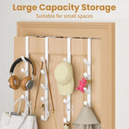 Over The Door Hooks, Metal Door Hooks for Hanging, Over The Door Purse Organizer for Coat Hanger, Back of Shower Door for Han