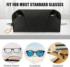 Magnetic Sunglass Holder for Car Visor, Travel Sunglasses Case with Clip for Purse, Eyeglasses Case