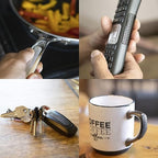 CATTONGUE GRIPS Non-Abrasive Grip Tape Strips - Heavy-Duty, Pre-Cut Anti-Slip Tape for Phones, Tablets, Crafting & More - Ind