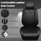 CAR PASS Nappa Leather Rav4 Front Seat Covers Custom Fit for Toyota Rav4 2019-2024, Camry 2018-2024, Corolla 2020-2025, Luxur