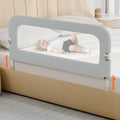 omzer Large Bed Guard Rail for Toddlers - 59inch Foldable & Adjustable Heights Baby Bed Safety Railing - Toddler Long Bed Rai