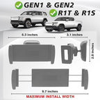 BestEvMod Seat Back Second Row Anchor 1/4 Screw Mount Phone Holder Tablet Mag Safe Compatible with 2022-2024 2025 2026 Rivian R1T&R1S Backseat fits All Phones&Android 360° Adjustable(Tablet Holder)