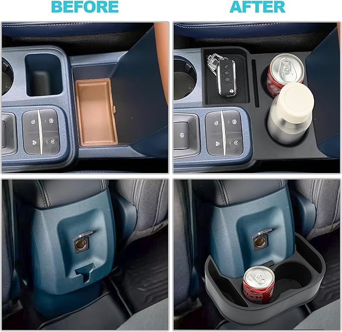CDEFG 2022-2024 Maverick Car Cup Holder Organizer for Maverick Center Console CupHolders Expander Fit for First Row and Secon