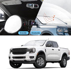 Front Windshield Sun Shade Foldable Front Window Sun Shield Visor Custom Fit for 2019-2024 Fo-rd Ranger Block UV Rays Car Accessories Heat Keep Car Cooler