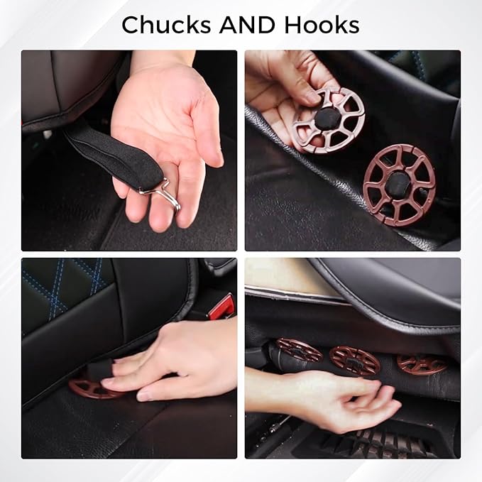 Huidasource Front Car Seat Covers, Leather Car Seat Cushion, Automotive Car Seat Cover Protector Universal Fit Front Seat, Ai