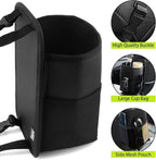 Car Seat Side Large Car Cup Holder Expander Adapter Bag, Auto Seat Storage Hanging Bag, Drink, Stuff Holder with Mesh Pocket for Cars, Water Bottle Bags Road Trip Essentials Car Accessories