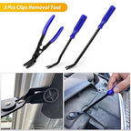GOOACC 200Pcs Trim Removal Tool, Auto Push Pin Bumper Retainer Clip Set Fastener Terminal Remover Tool Adhesive Cable Clips R