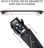 Autekcomma 260lb Loading Weight Heavy Duty Roof Rack CrossBars Replacement for 2013-2018 Toyota RAV4,Anti-Corrosion,Aluminum Black Matte with Anti-Theft Locks (ONLY FIT Original Side Rail)