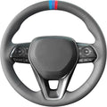 MEWANT Hand Sewn Steering Wheel Cover for Toyota Camry 2018-2019/Toyota Avalon 2019/Toyota Corolla 2019-2020/Toyota RAV4 2019 Steering Wheel Accessories