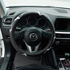 Mountains, Adventure, Outdoors, Camper, Hiking, Mountain Car Leather Steering Wheel Cover - 15-inch Universal Microfiber- Sof