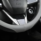 West Llama Car Steering Wheel Cover for Ford F-150, F-250, F-350, Expedition (Gray+Black-Large Size)