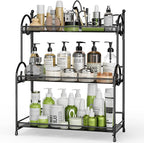 EKNITEY Bathroom Counter Organizer - 3 Tier Spice Rack Organizer Skincare Countertop Organizers for Bathroom Kitchen Bedroom 