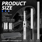 Extended Lug Nut Removal Tool Kit with 4 Way Lug Wrench,23" Telescopic Tire Iron Lug Wrench with 2 Standard Sockets(17,19,21,