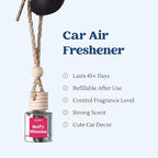 CANDECraftCo Car Air Hanging Fragrance Oil, Car Auto Freshener for Essential Oils, Scents Fragrance Aromatherapy Automobile D