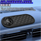 Multifunction Car Anti-Slip Mat, Rotatable Temporary Parking Number, Universal Auto Dashboard Organizer Pad Accessory for Pho