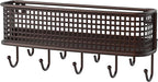 Deco Brothers Wall Key Holder and Mail Organizer, Bronze