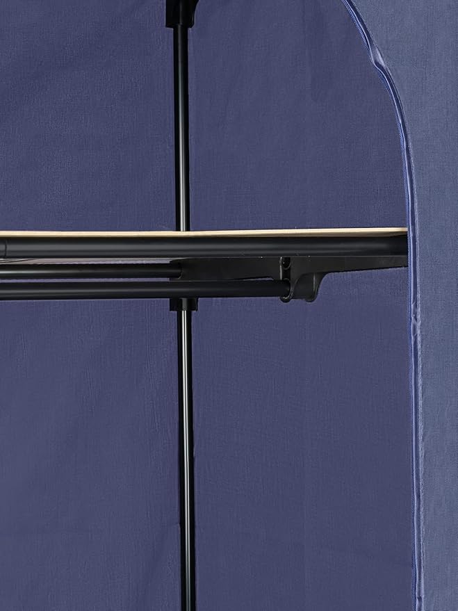 Wenko 64530100 Business Wardrobe with Shelf for Mobile Wardrobe 75 x 160 x 50 cm Dark Blue
