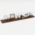72 Inch Floating Shelves, 12" Deep Floating Shelf Wall Mounted, 72" Wall Shelves, Rustic Deep Bookshelf, Extra Deeper & Thick