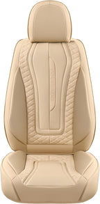 Coverado Car Seat Covers, Front Seat Cover 2-Pack, Faux Leather Waterproof Seat Covers, Car Seat Protectors,Driver Seat Cover