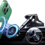 【Military-Grade】VANMASS for MagSafe Car Mount【Upgraded Strongest Magnetic&Suction】Phone Holder Cell Stand for Dashboard Windshield Vent, Tesla Truck Cradle for iPhone 17 Pro Max 16 15 14 13 12 Android